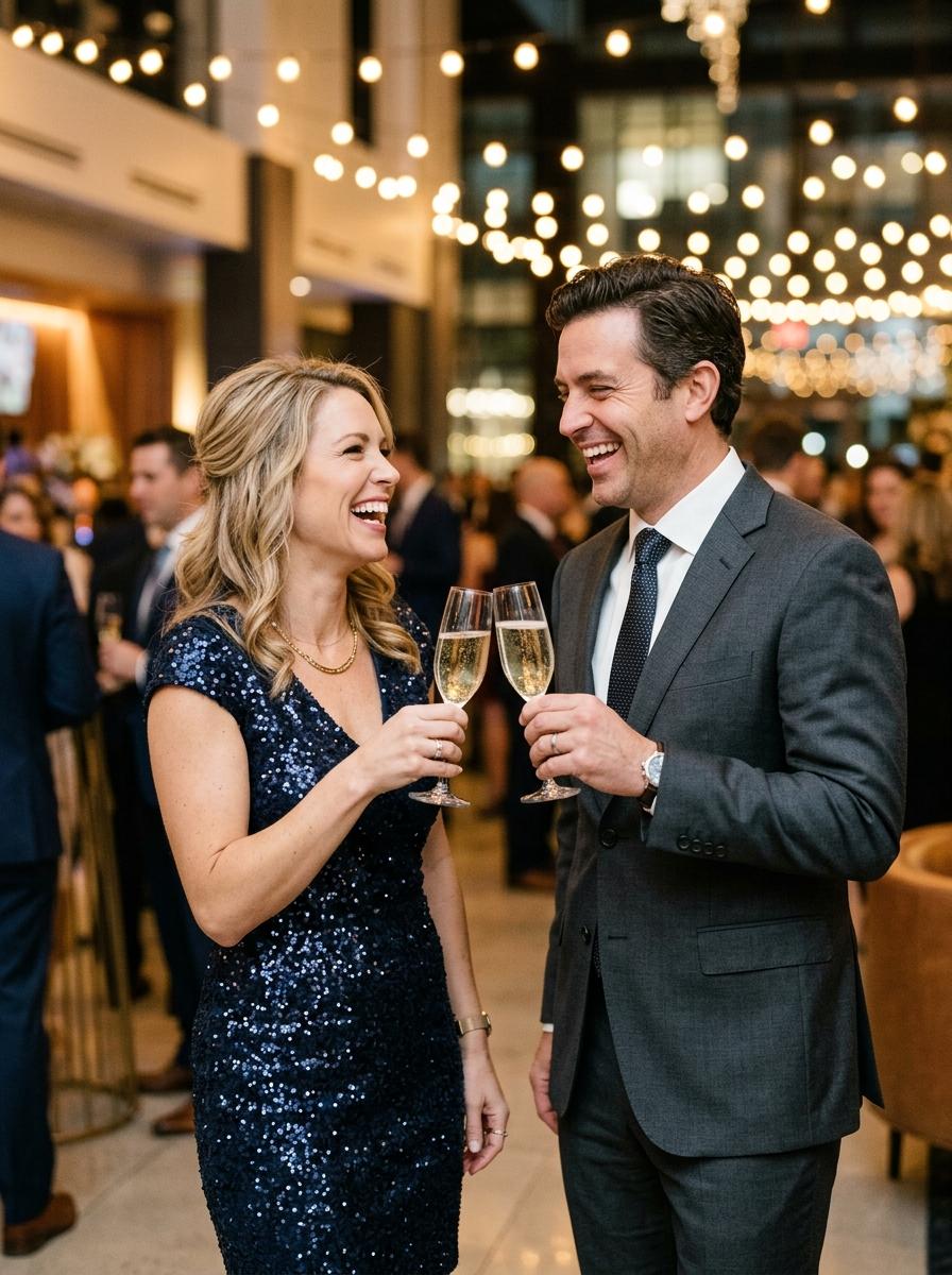 A guest at a company event
